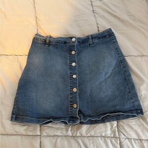 Denim Mini Skirt